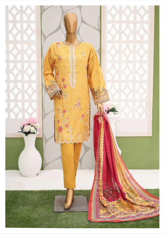 Bin Saeed Winter Collection – Khaddar 3-Piece Suit (Copy)